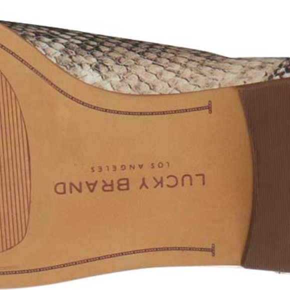 Women's Lucky Brand leather Boot snake size 10 - Picture 9 of 11